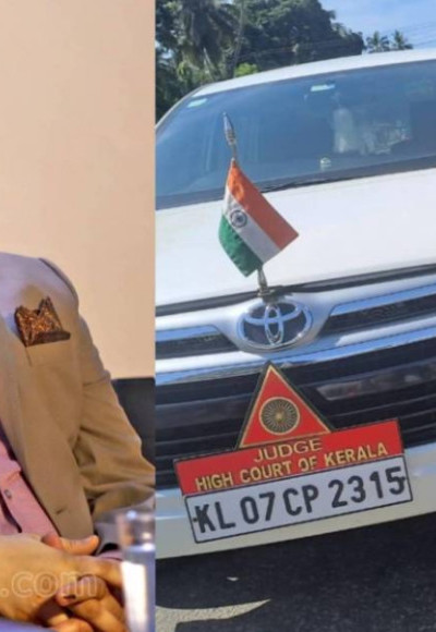 ജസ്റ്റിസ് ദേവൻ രാമചന്ദ്രൻ സഞ്ചരിച്ച കാര്‍ റോഡിലെ കുഴിയില്‍ വീണ് അപകടം ; സംഭവം തൃശൂര്‍ - കുന്നംകുളം റോഡില്‍