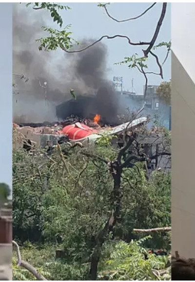 അഹ്മദാബാദ് വിമാനാപകടം : 110 യാത്രക്കാർക്ക് ദാരുണാന്ത്യം ; വിമാനത്തിൽ ഉണ്ടായിരുന്നത് 244 പേർ