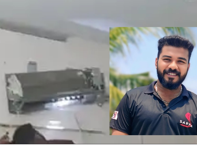 ബെഡ്‌റൂമിലെ എസിയില്‍ നിന്ന് അഞ്ച് പാമ്പുകളെ സർപ്പ റസ്ക്യൂവർ ഗൗതം റെസ്ക്യൂ ചെയ്തു. പുറത്തെടുത്തത് ഒന്നര മണിക്കൂര്‍ പരിശ്രമത്തിനൊടുവില്‍,