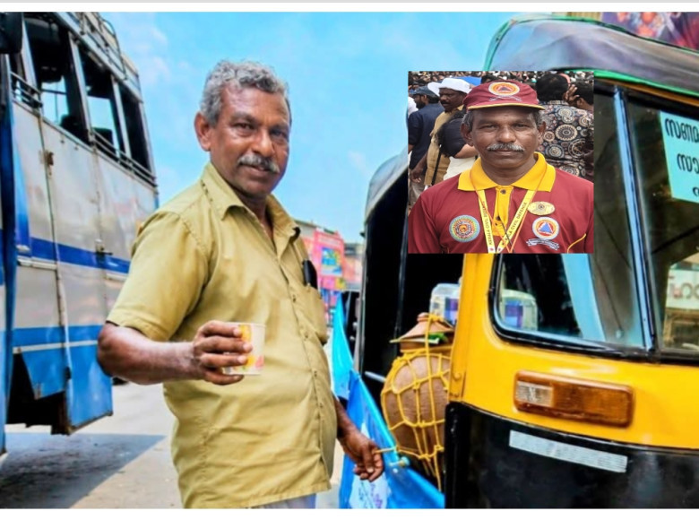 മൂവാറ്റുപുഴയിൽ സഞ്ചരിക്കുന്ന തണ്ണീർപ്പന്തൽ : മനുഷ്യസ്നേഹിയുടെ സേവനം ശ്രദ്ധേയമാകുന്നു